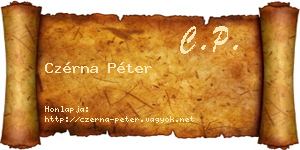 Czérna Péter névjegykártya